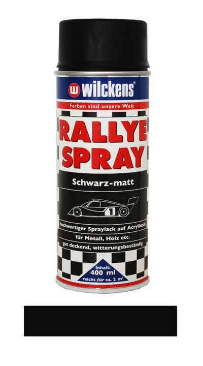 Wilckens Farben Sprühlack 400 ml Rallye Spray Schwarz Matt