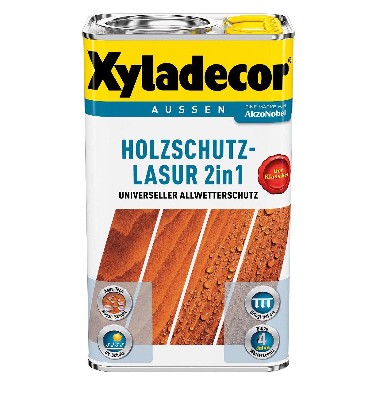 Xyladecor  Holzschutzlasur XYLADECOR Holzschutzlasur Walnuss 2,5 Ltr