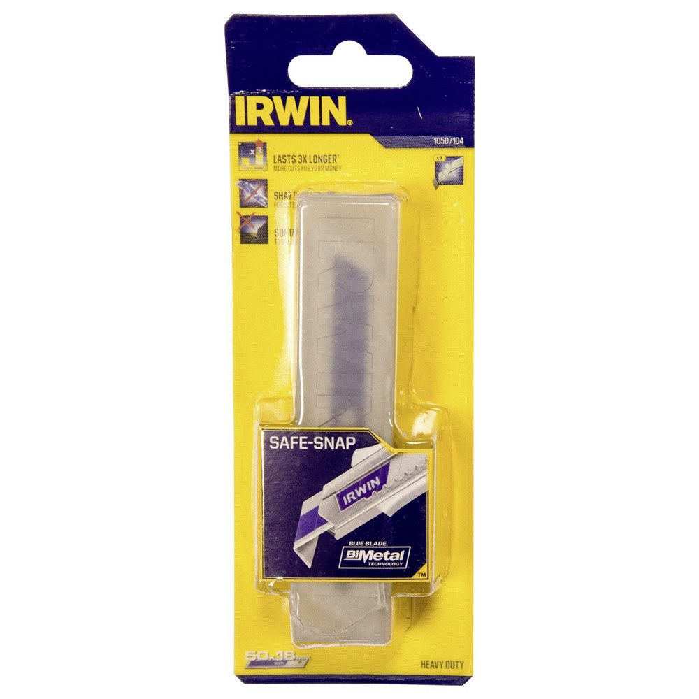 IRWIN Cuttermesser Irwin Tools 10507104 Bi-Metall „Blue“ Abbrechklinge 18 mm 50 St.