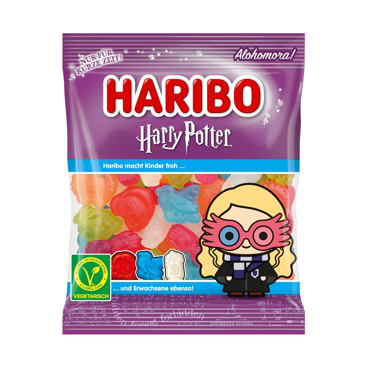HARIBO Süßigkeit, Haribo Harry Potter Fruchtgummi Luna Lovegood vegetarisch Packung 160g