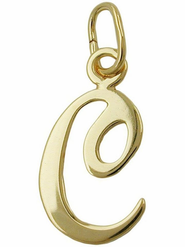 333 Gold Buchstabenanhänger Buchstabe C Anhänger glänzend Zirkonia 333 Gold Buchstabenanhänger Buchstabe C Anhänger glänzend Zirkonia