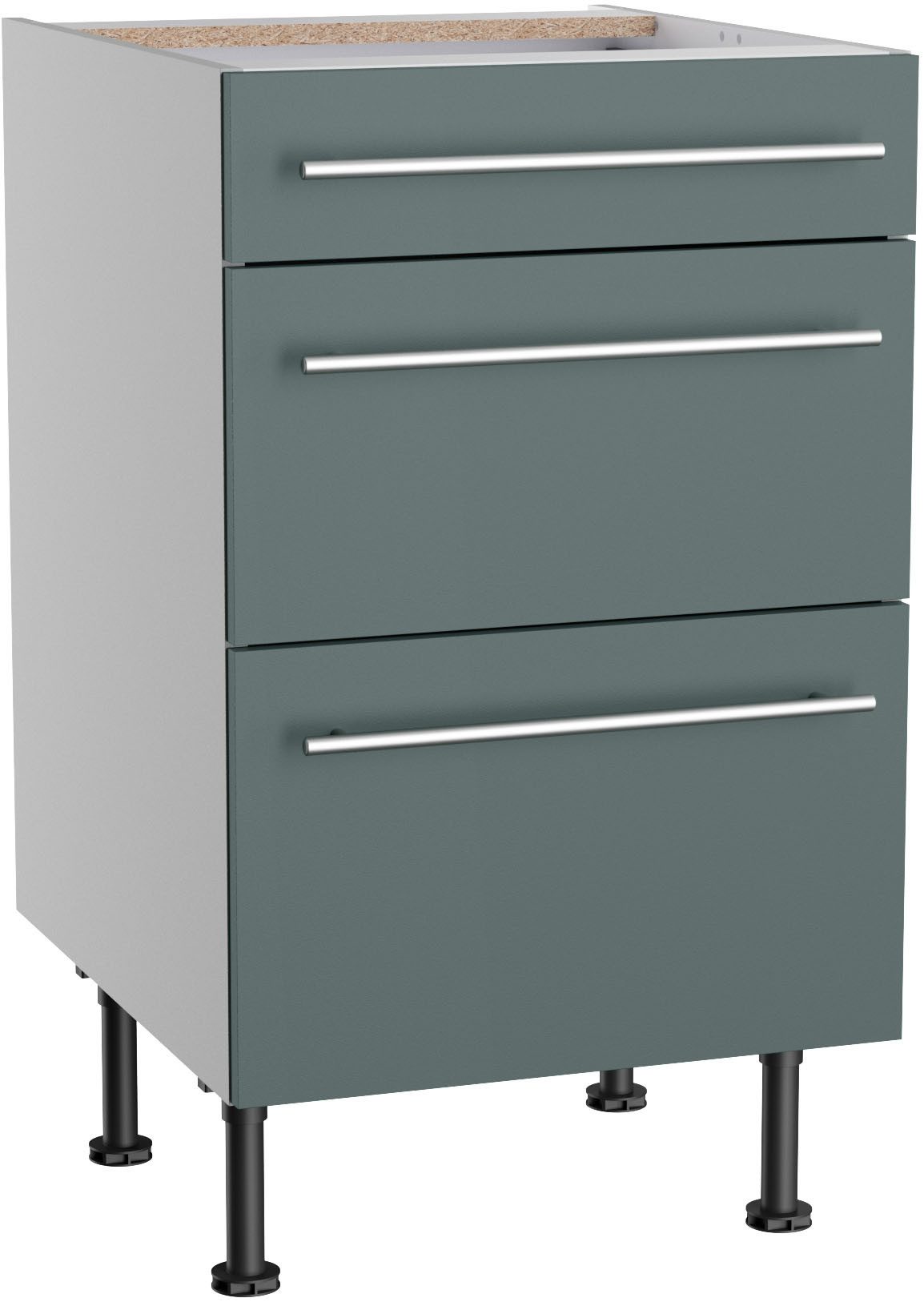KOCHSTATION Unterschrank "KS-Bern2", Breite 50 cm, 1 Schubkasten, 2 Auszüge günstig online kaufen