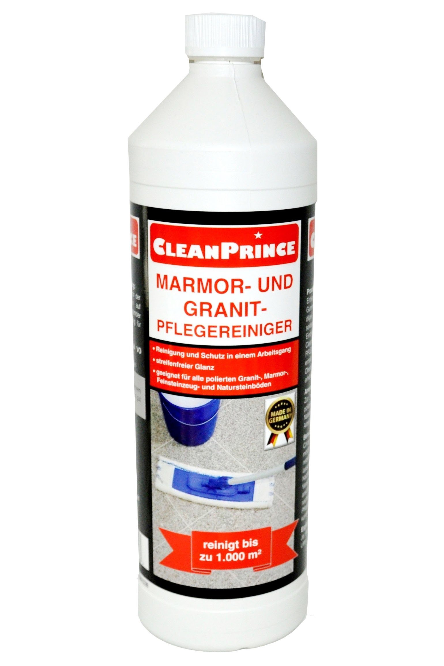 CleanPrince Marmor- und Pflege Reiniger Steinbodenreiniger Granit tgl. Natursteinböden für zur (ideal Reinigung)