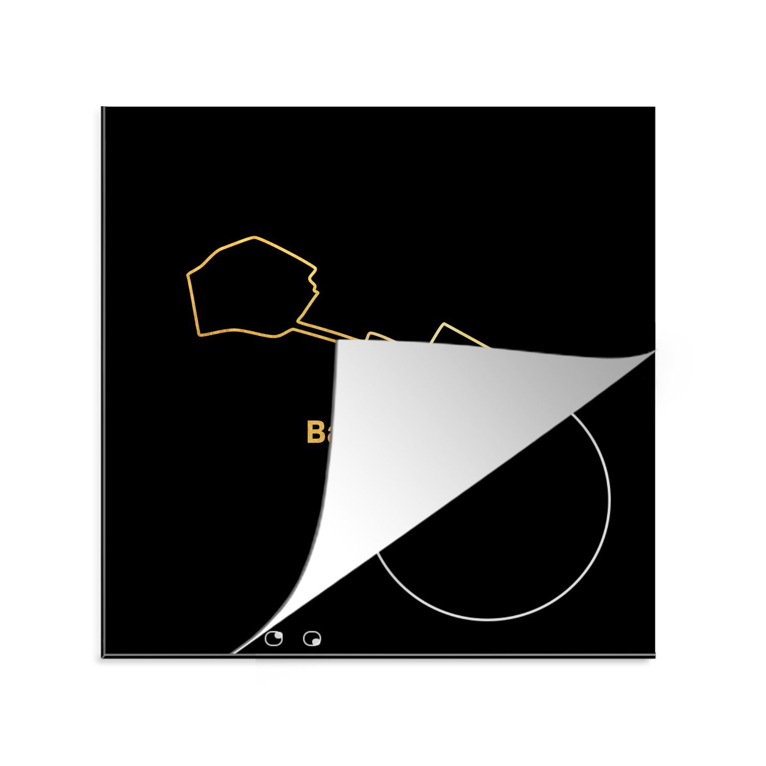 MuchoWow Herdblende-/Abdeckplatte Formel 1 - Baku - Rennstrecke, Vinyl, (1 tlg), 78x78 cm, Ceranfeldabdeckung, Arbeitsplatte für küche | Herdabdeckplatten