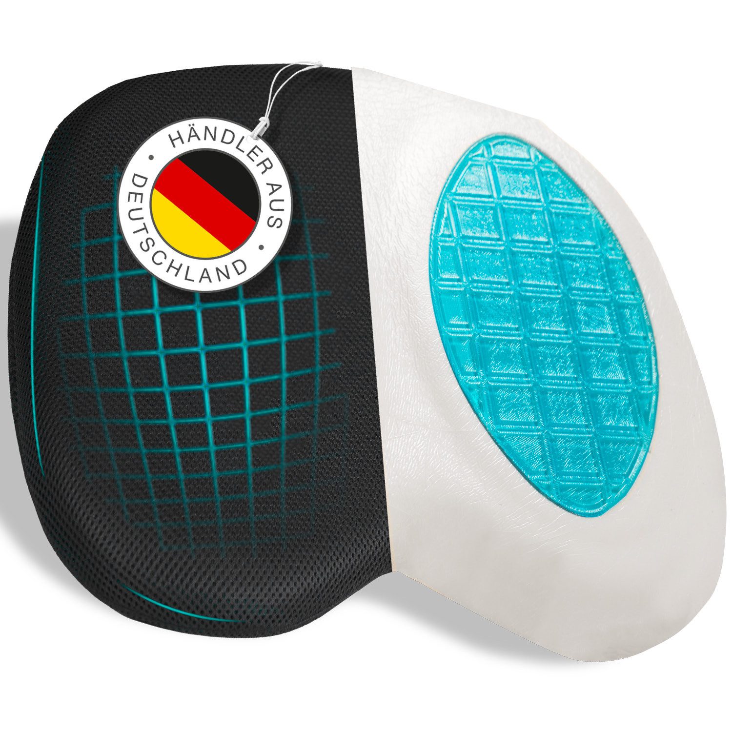 ELONEO Подушки Подушка для стула 46x43cm, mit Gel-Füllung und atmungsaktiven Netzbezug