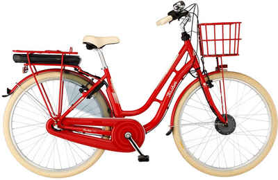 FISCHER Fahrrad E-Bike CITA RETRO 2.1 317, 3 Gang Shimano Nexus Schaltwerk, Nabenschaltung, Frontmotor, (mit Akku-Ladegerät, mit Werkzeug), ebike Damen