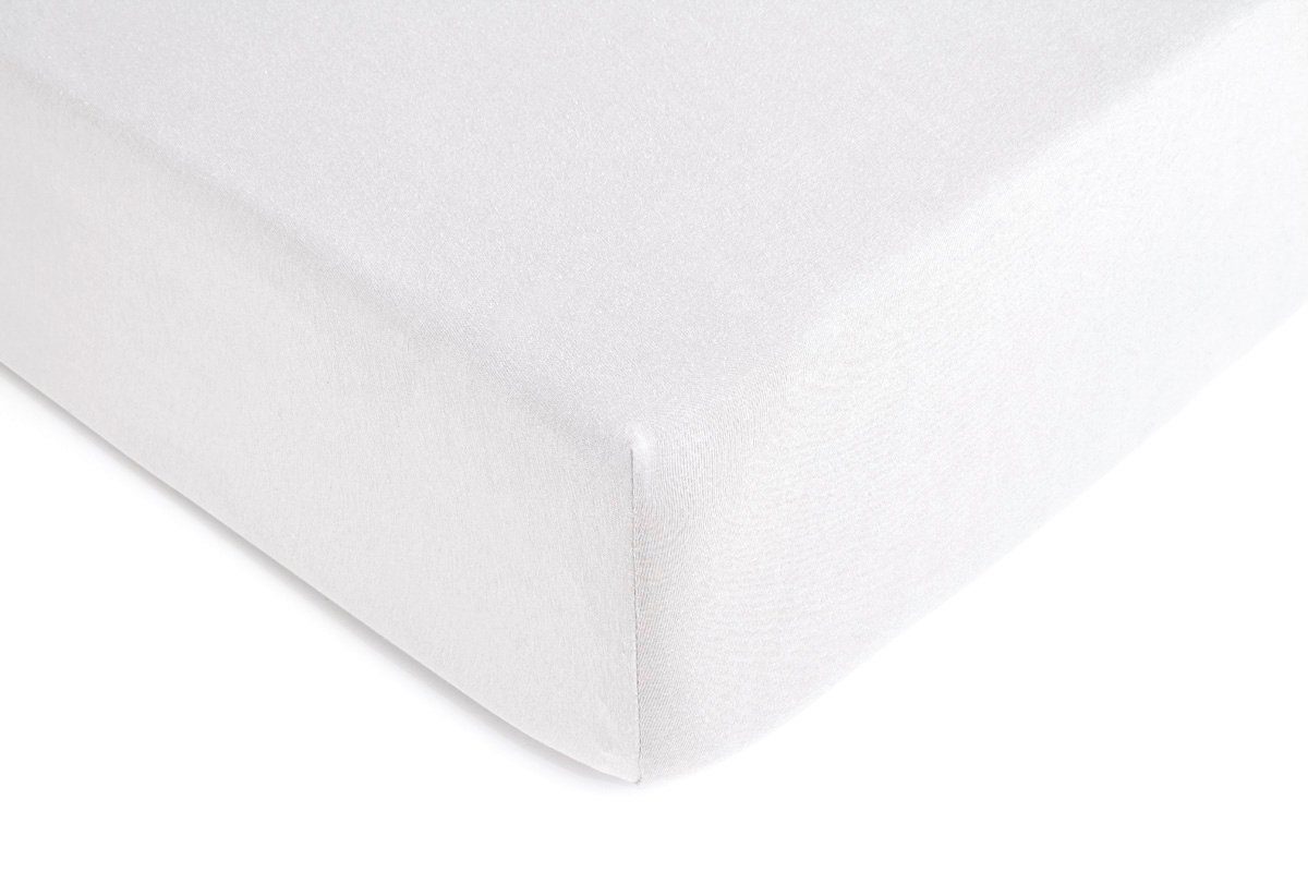 Spannbettlaken für Topper bis 10cm Steghöhe, Hometex Premium Textiles, Jersey, Gummizug: Rundumgummizug, ideal für Boxspringbett Topper, 100% reine Baumwolle