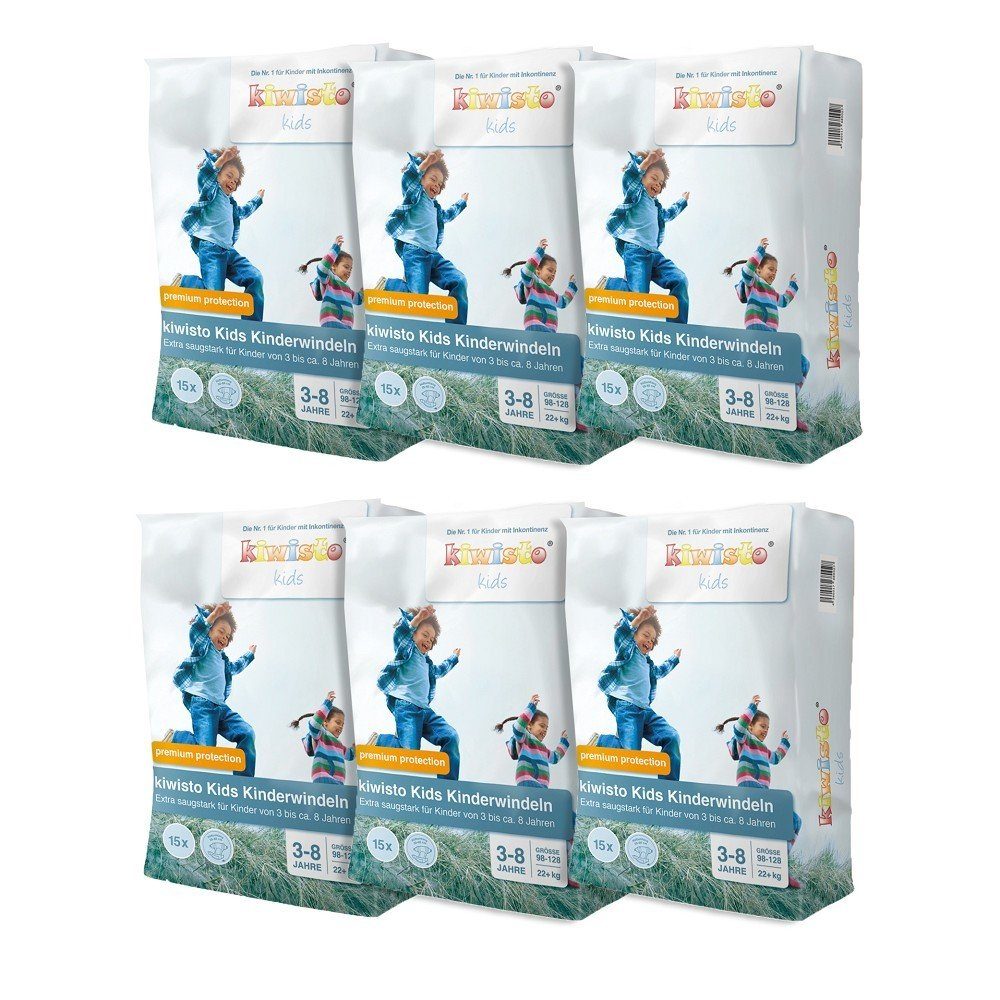 kiwisto kids Windeln kiwisto Kids Kinderwindeln premium protection - 3-8 Jahre (90-St)