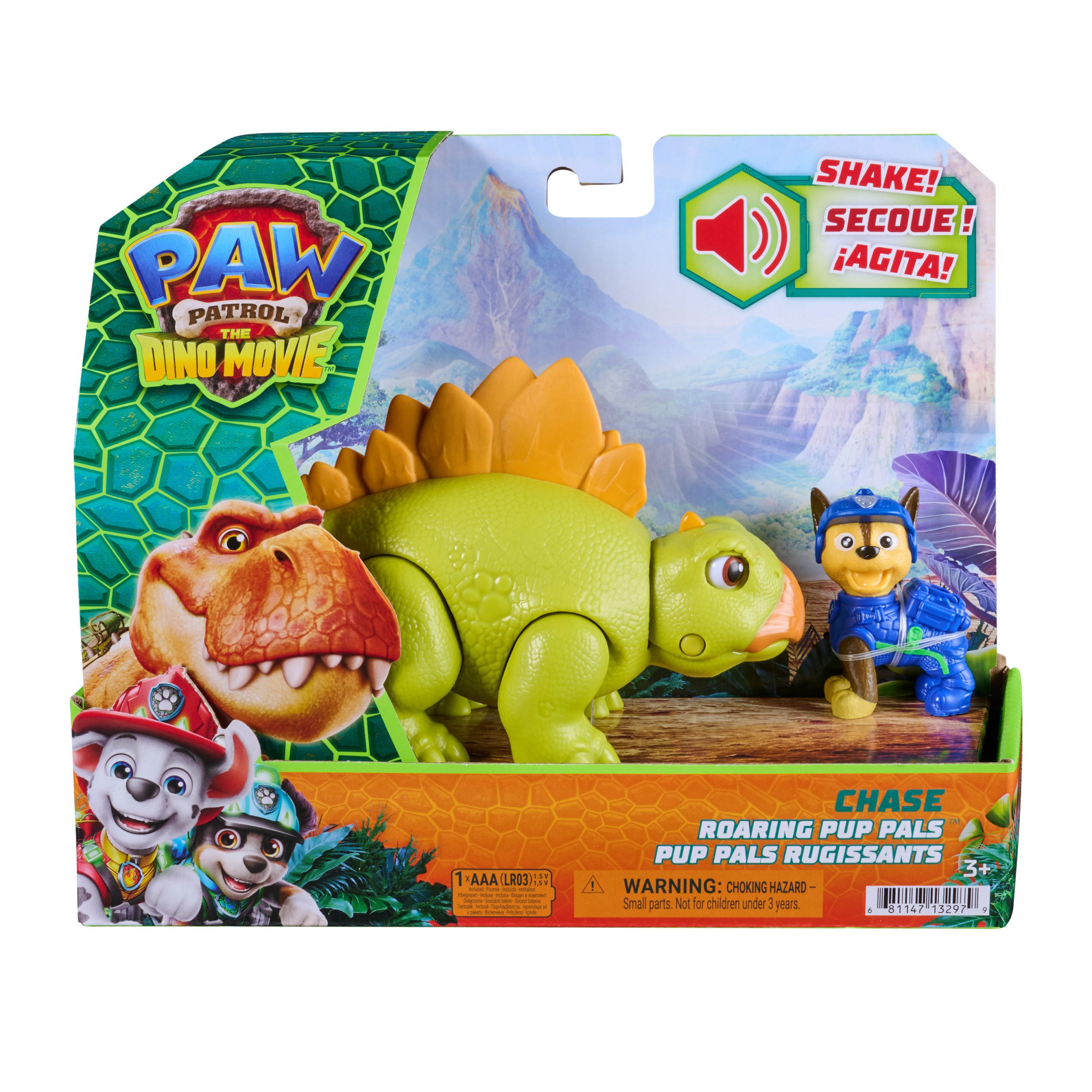 Spin Master Spielfigur PAW Patrol: Der Dino Film, Chase-Figur & brüllender Stegosaurus, mit Soundeffekten – Bild 5 von 5