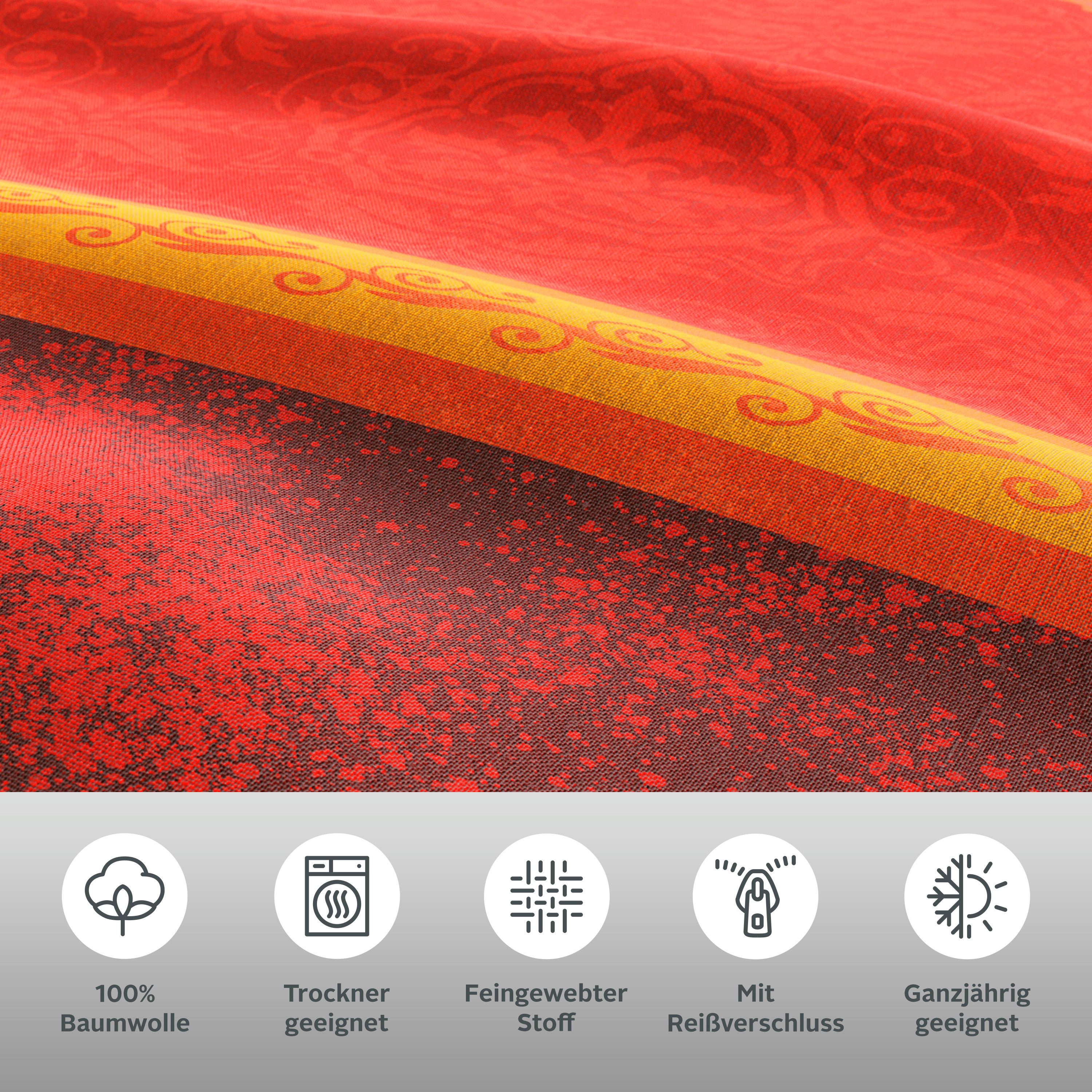 OTTO home Bettwäsche Sonnenham, Renforcé, 2 teilig, in Gr. 135x200 oder 155x220 cm, 100% Baumwolle, Paisley