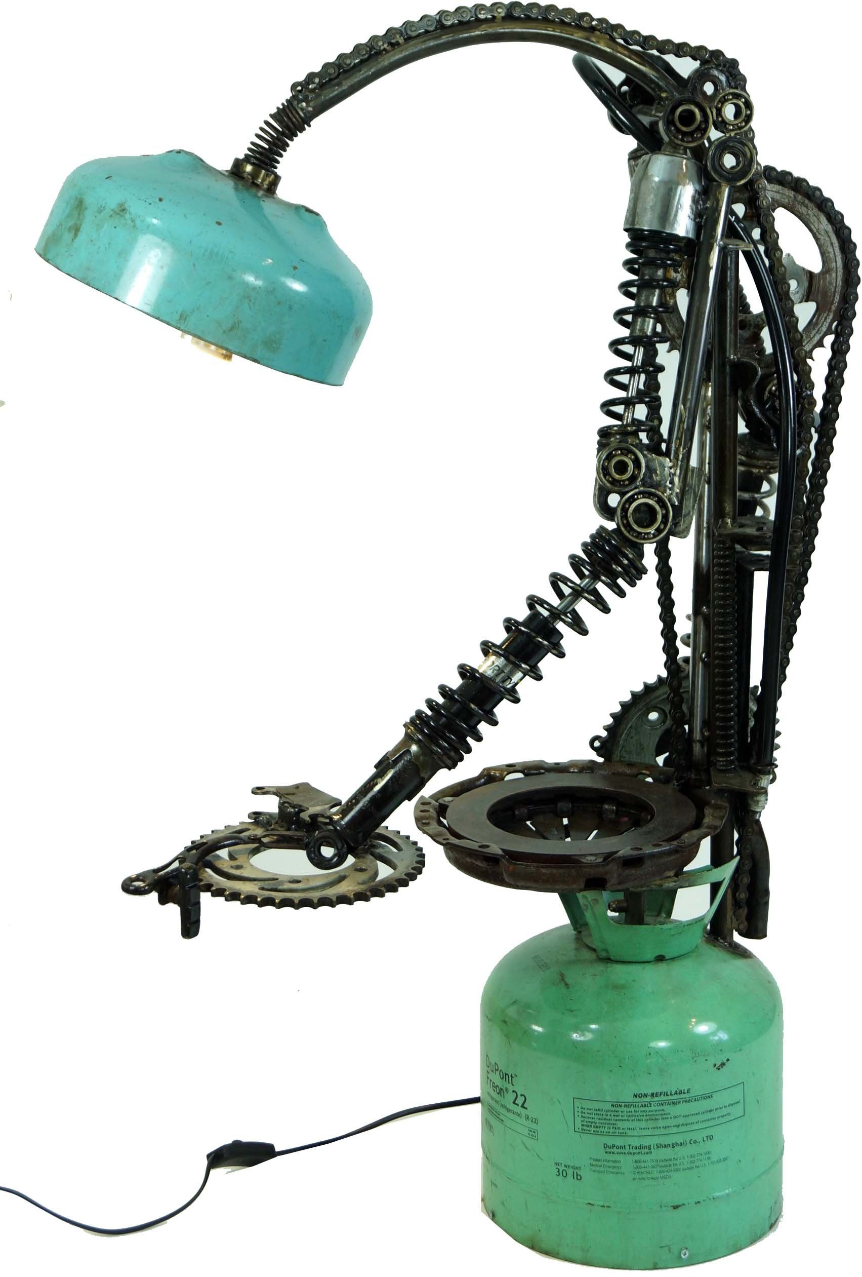 Guru-Shop Stehlampe Stehleuchte, Industrial Style, Upcycling.., Leuchtmittel nicht inklusive
