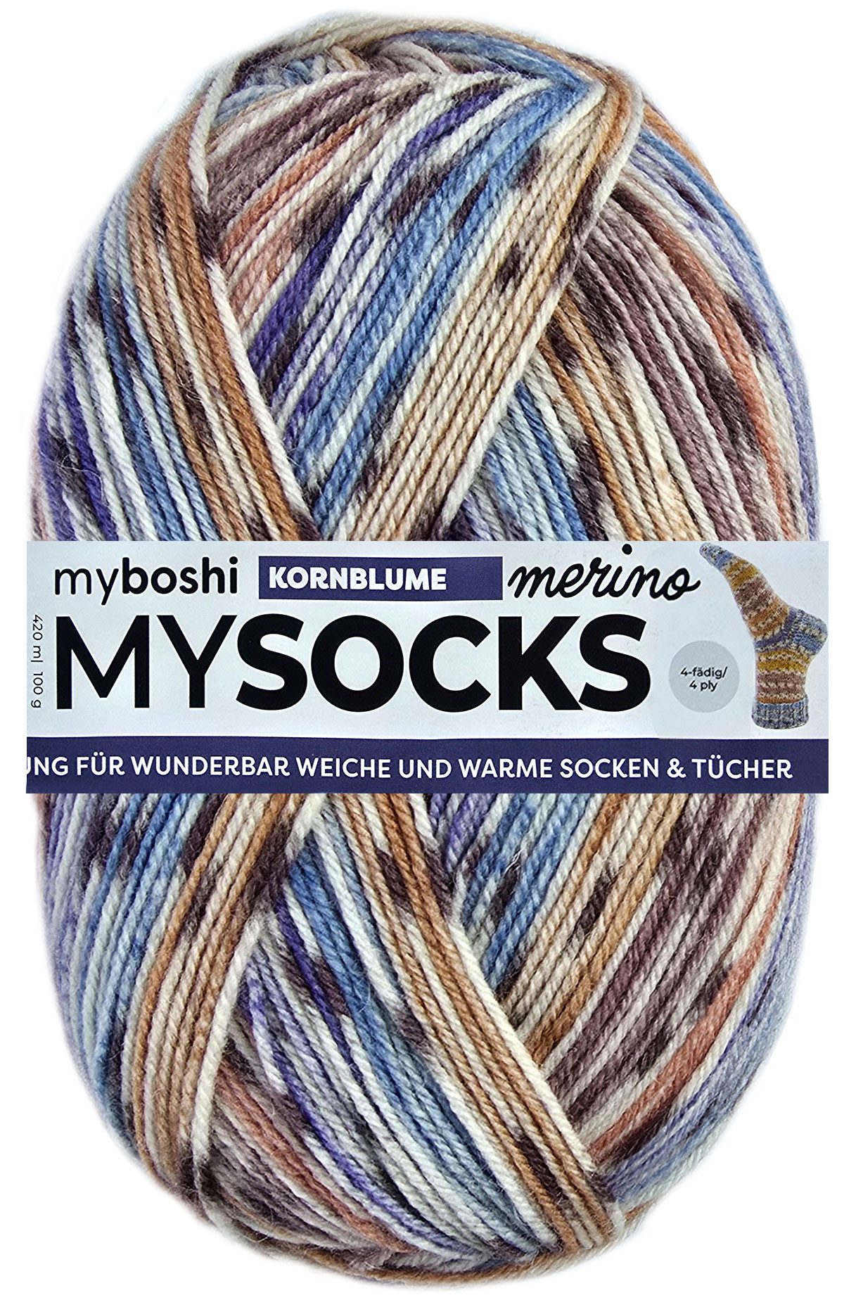 myboshi 100 Gramm MyBoshi MySocks Merino Sockenwolle Häkelwolle
