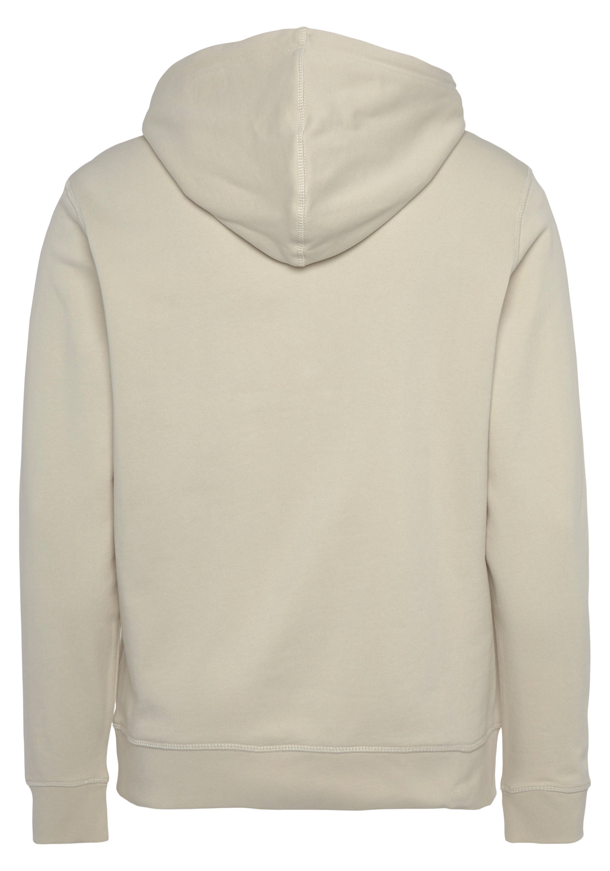 BOSS ORANGE Kapuzensweatshirt Wetalk mit gesticktem beige (1-tlg) BOSS Markenlabel