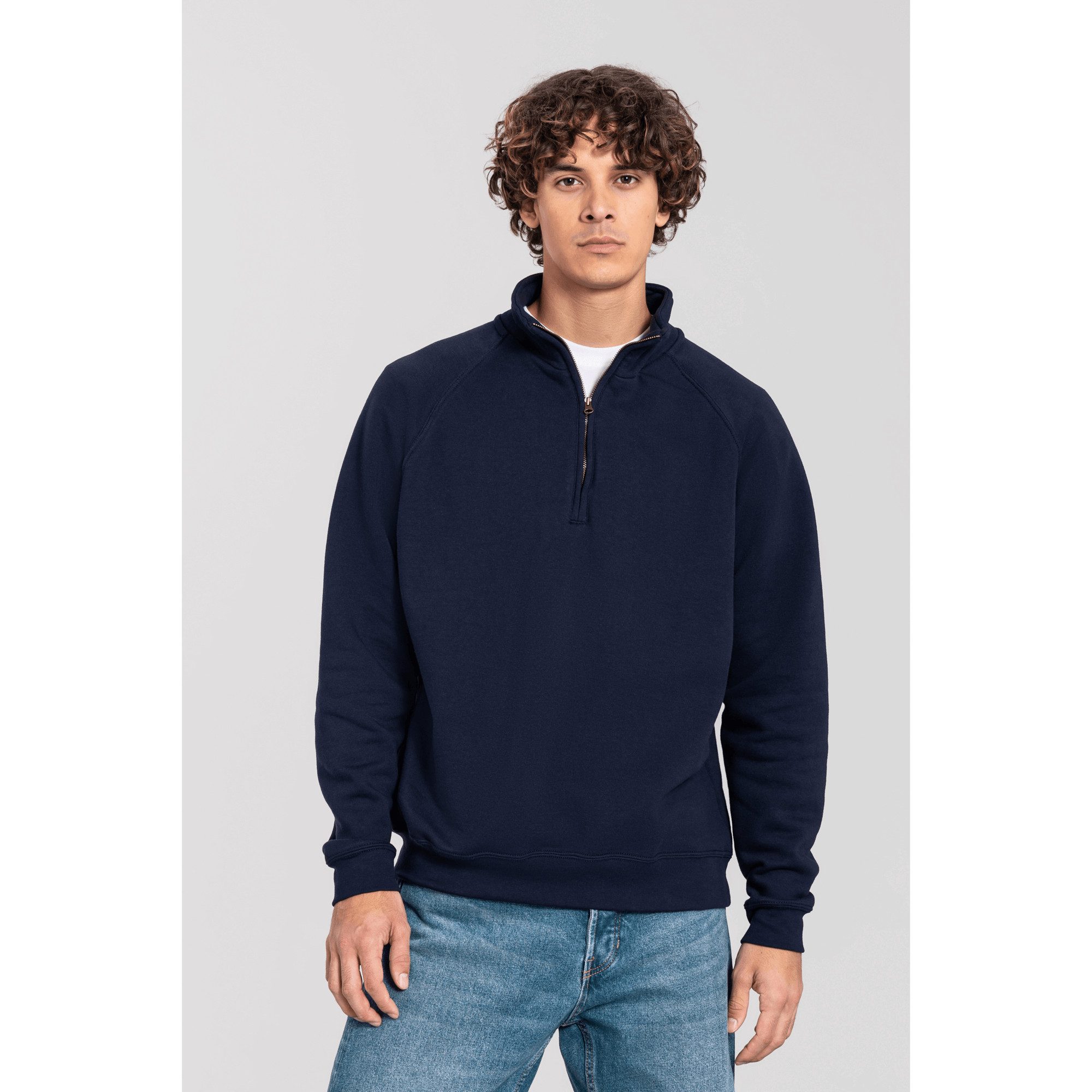 Fruit of the Loom Sweatshirt Iconic Premium Zip Neck Sweat – Bild 2 von 5