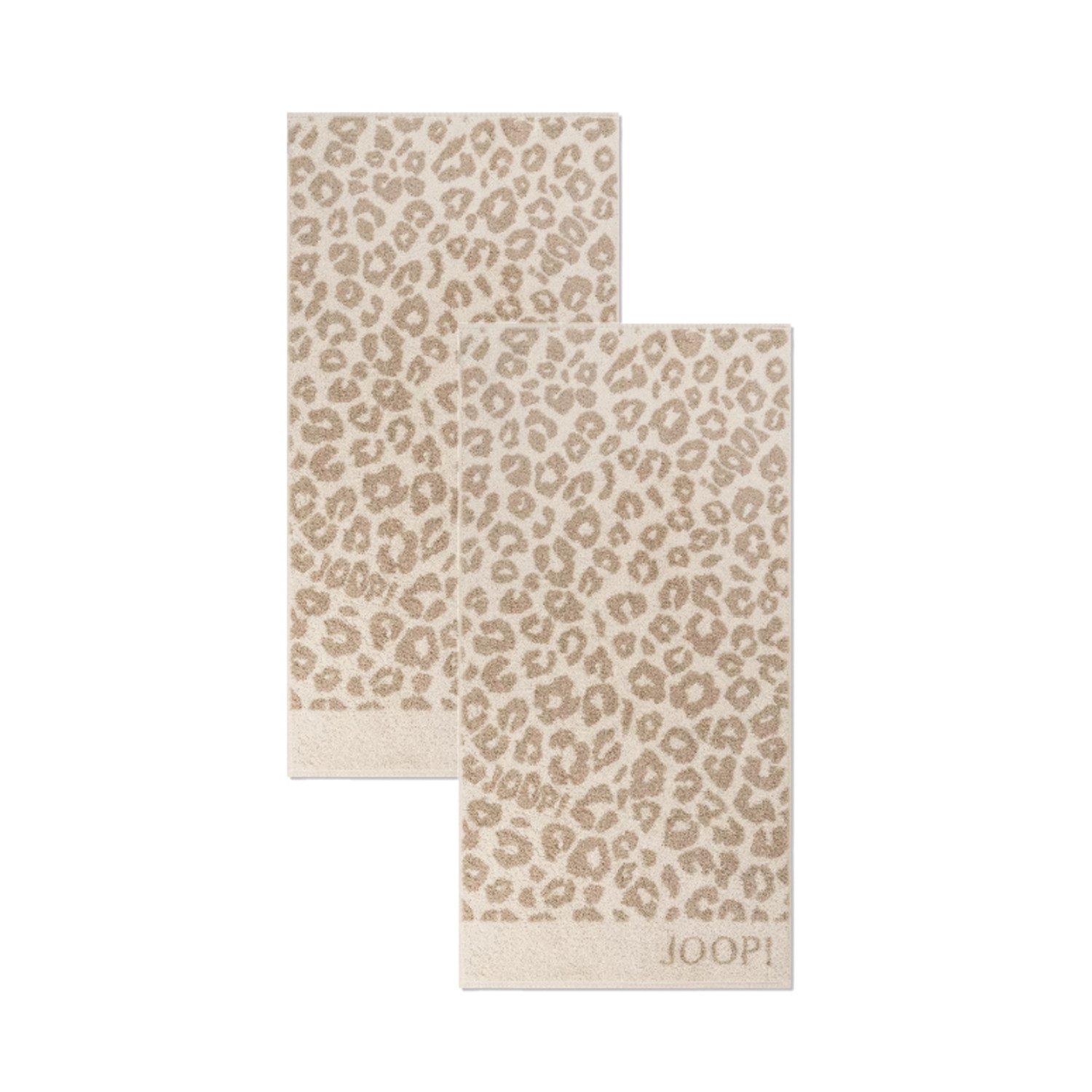 Handtuch 2 Stück Joop! Handtücher Leo Allover 1707-36 creme 50x100