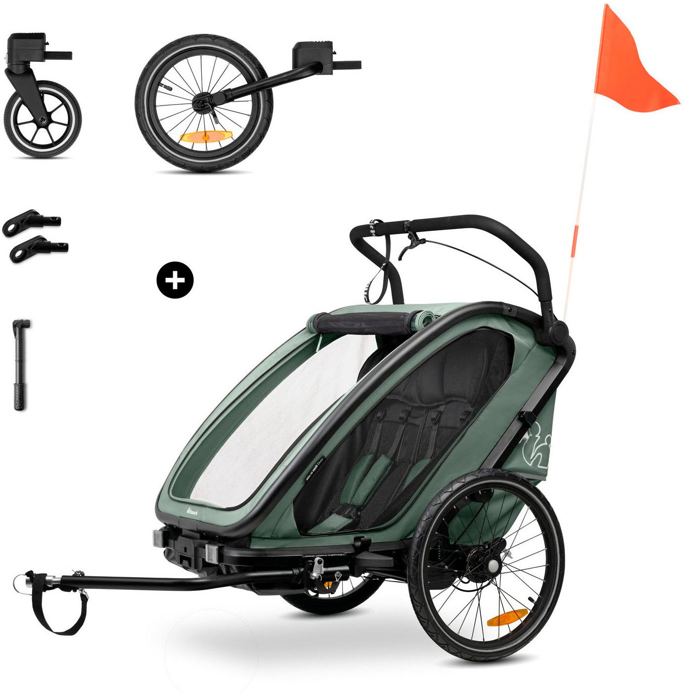 Fahrradkinderanhänger Bike N Walk Duo