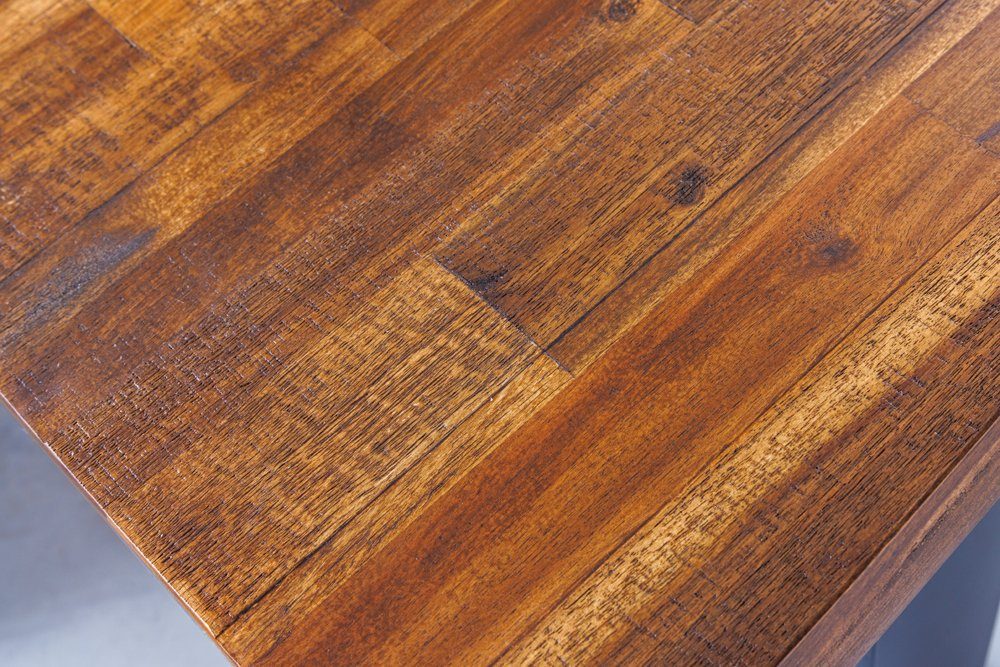 180cm · Esszimmer Baumkante · · GENESIS Industrial 1-St), Sitzbank Metall (Einzelartikel, · Küche · anthrazit / braun riess-ambiente Massivholz