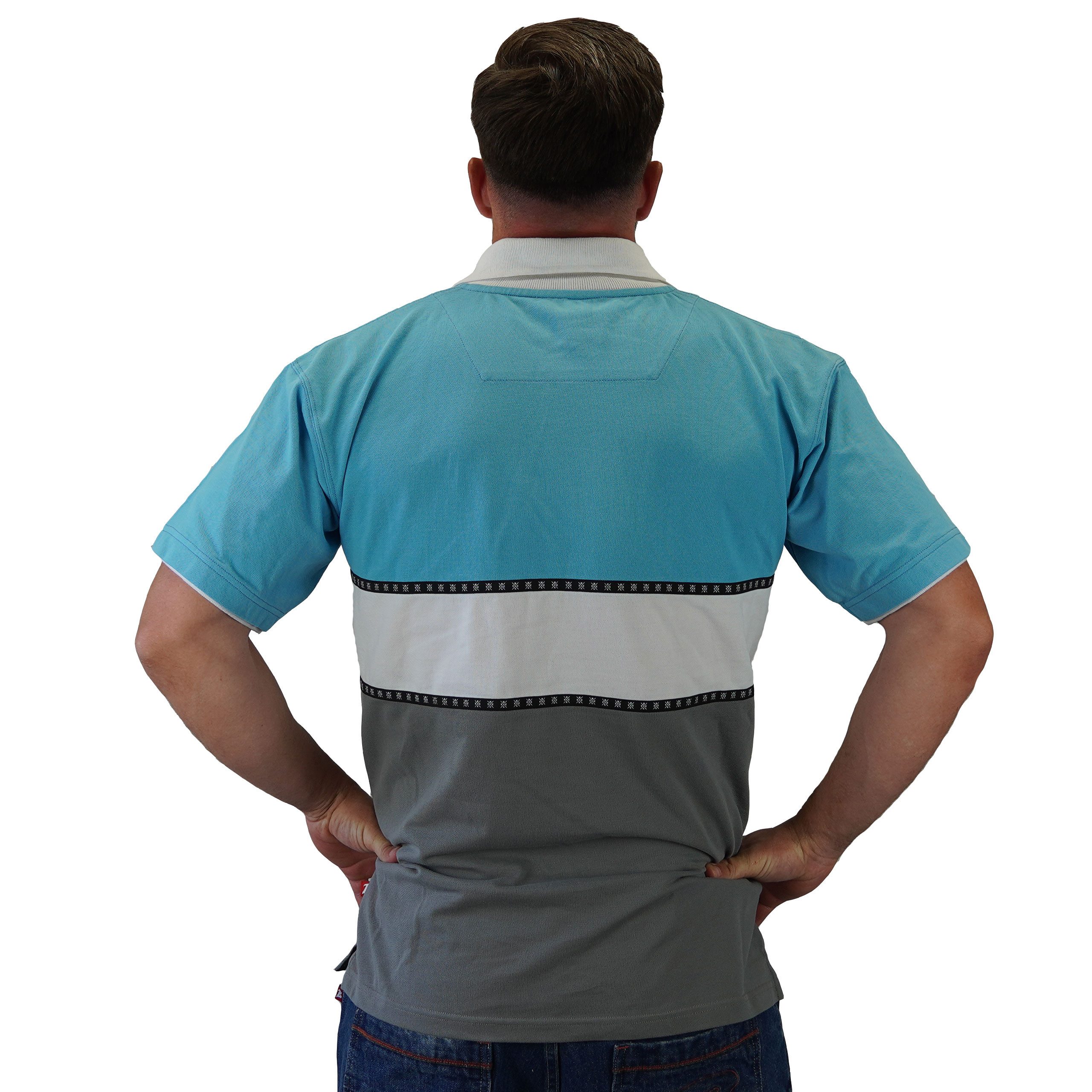 BRACHIAL THE LIFESTYLE COMPANY Poloshirt Brachial Polo-Shirt "Nautic" blau/grau
