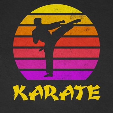 Shirtracer T-Shirt Karate Retro Sonne Kinder Sport Kleidung