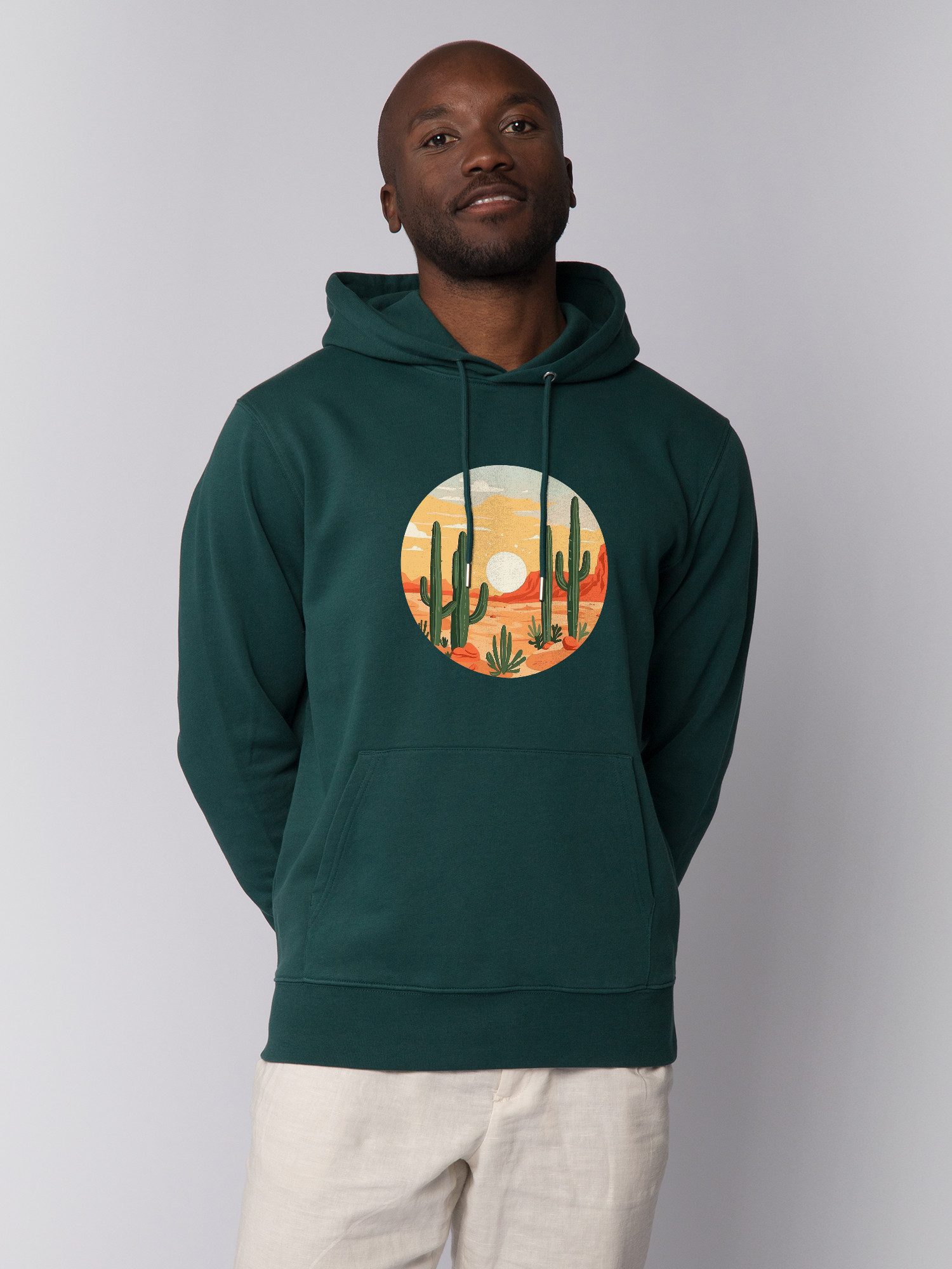 wat? Apparel Hoodie Sonnenuntergang in der Wüste