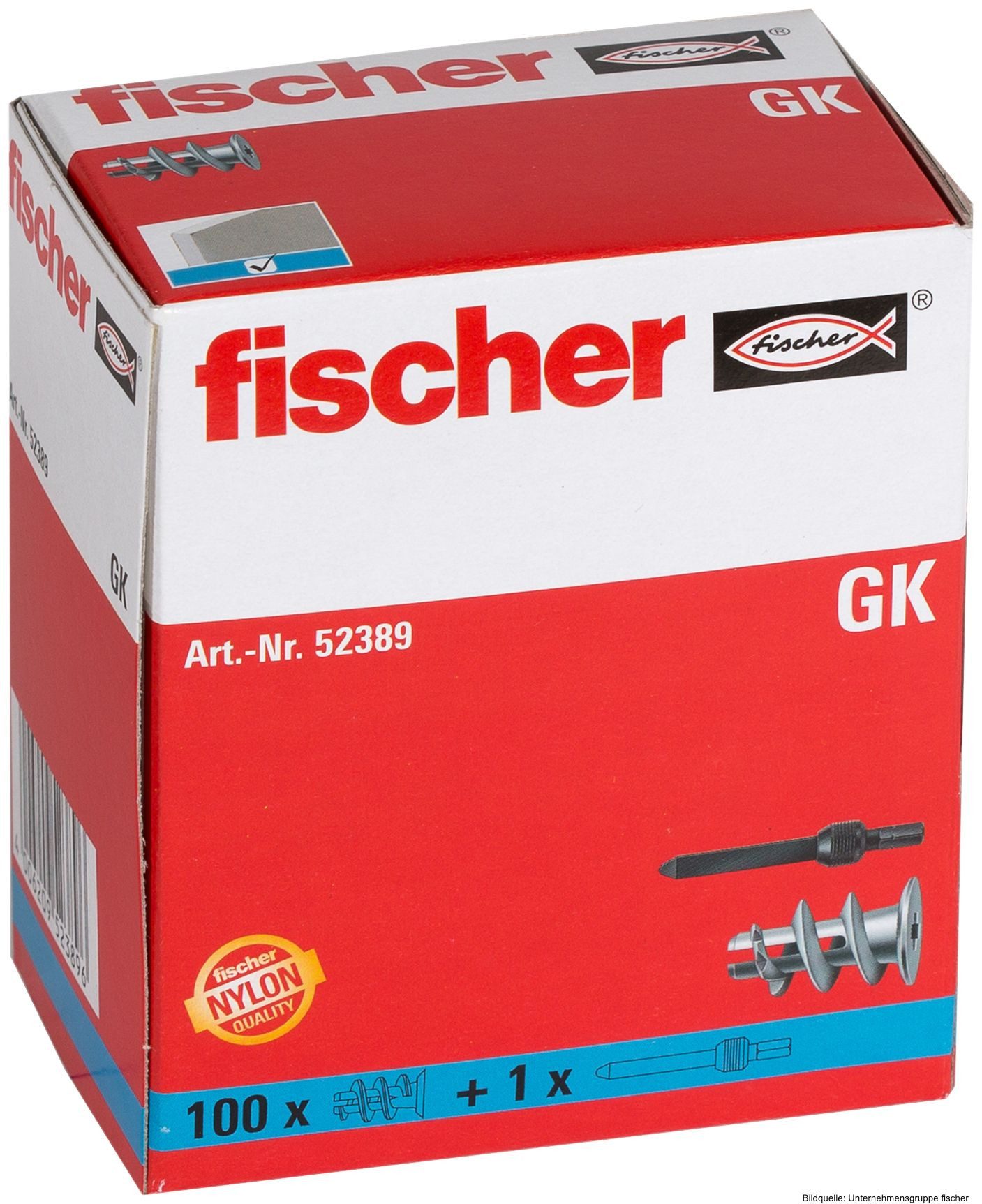 Fischer Gipskartondübel Gipskartondübel GK, (100-tlg)
