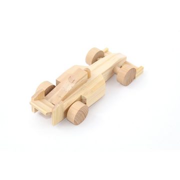 EDUPLAY Lernspielzeug Holz Rennauto zum Basteln