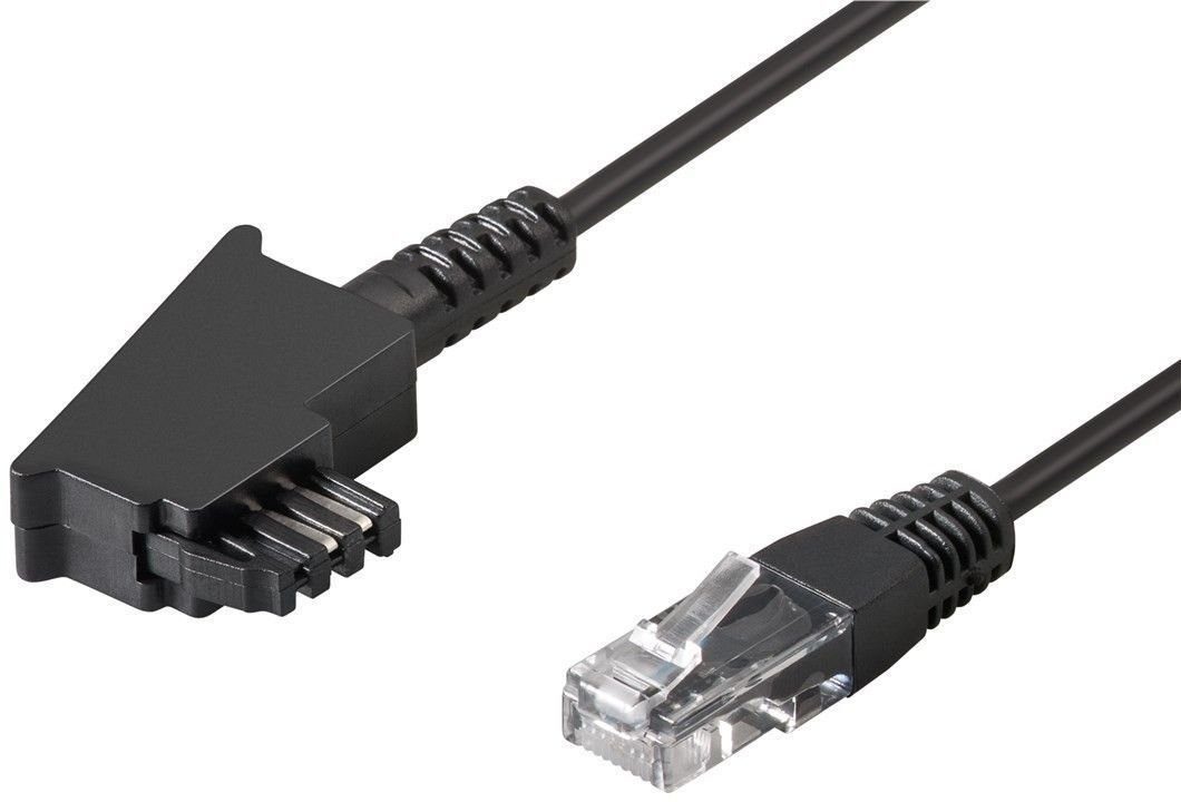 Goobay Goobay 51233 TAE-F auf RJ45 Kabel für DSL/ADSL/VDSL-Router, 3m Audio- & Video-Kabel