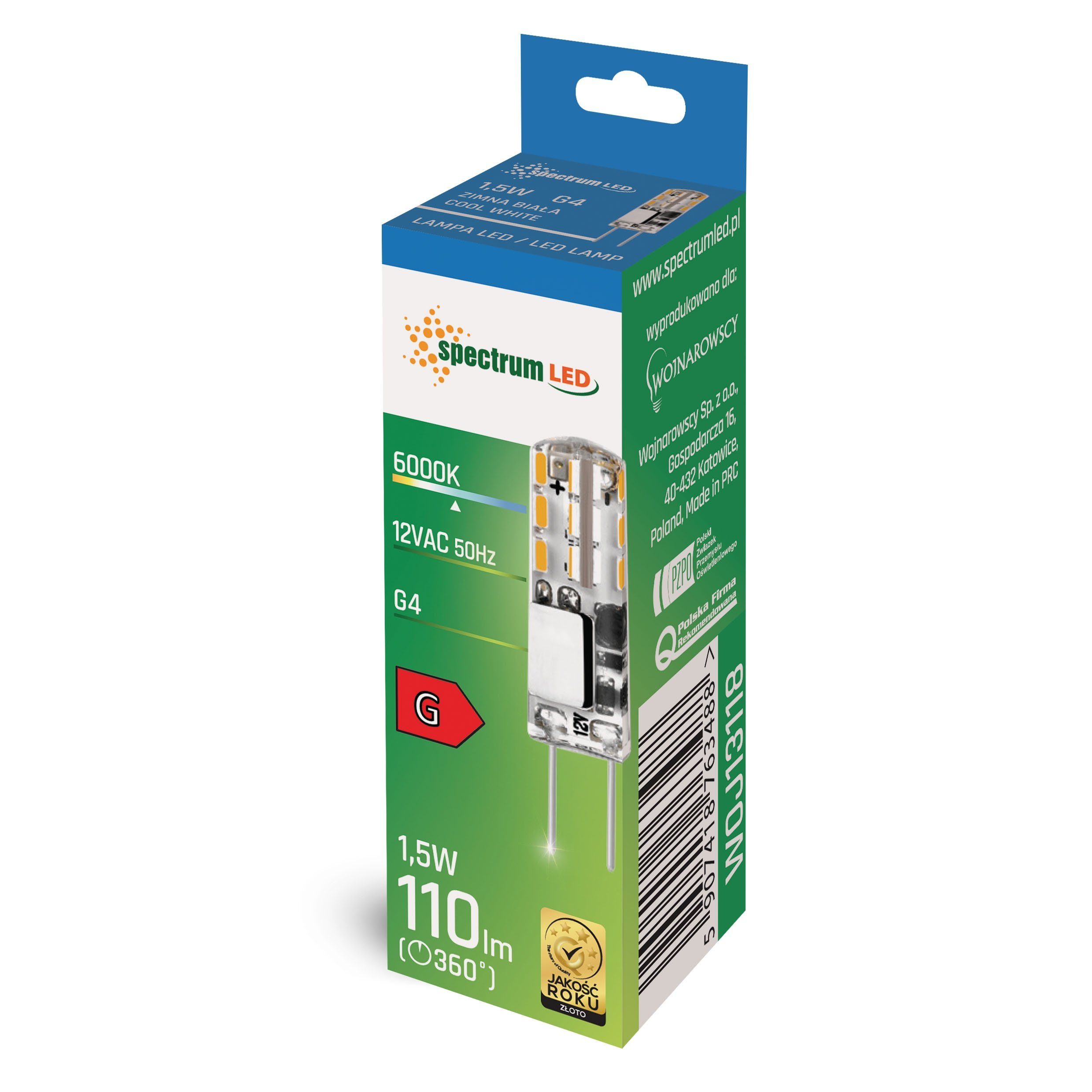 Spectrum LED-Leuchtmittel LED G4 1,5W = günstig online kaufen