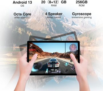 DOOGEE T10PLUS 2K Display 20GB RAM Tablet (10,51", 256 GB, Androïd 13, Dual 4G LTE + 5G WiFi, Mit den besten und erstaunlichsten Funktionen, attraktivem Design)
