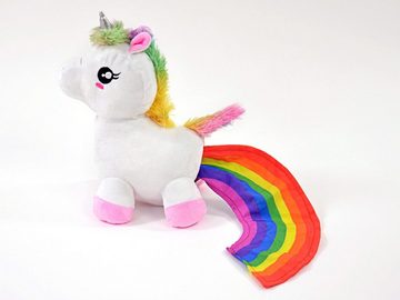 Kögler Kuscheltier Einhorn & Sound Regenbogenschwanz weiß 24cm