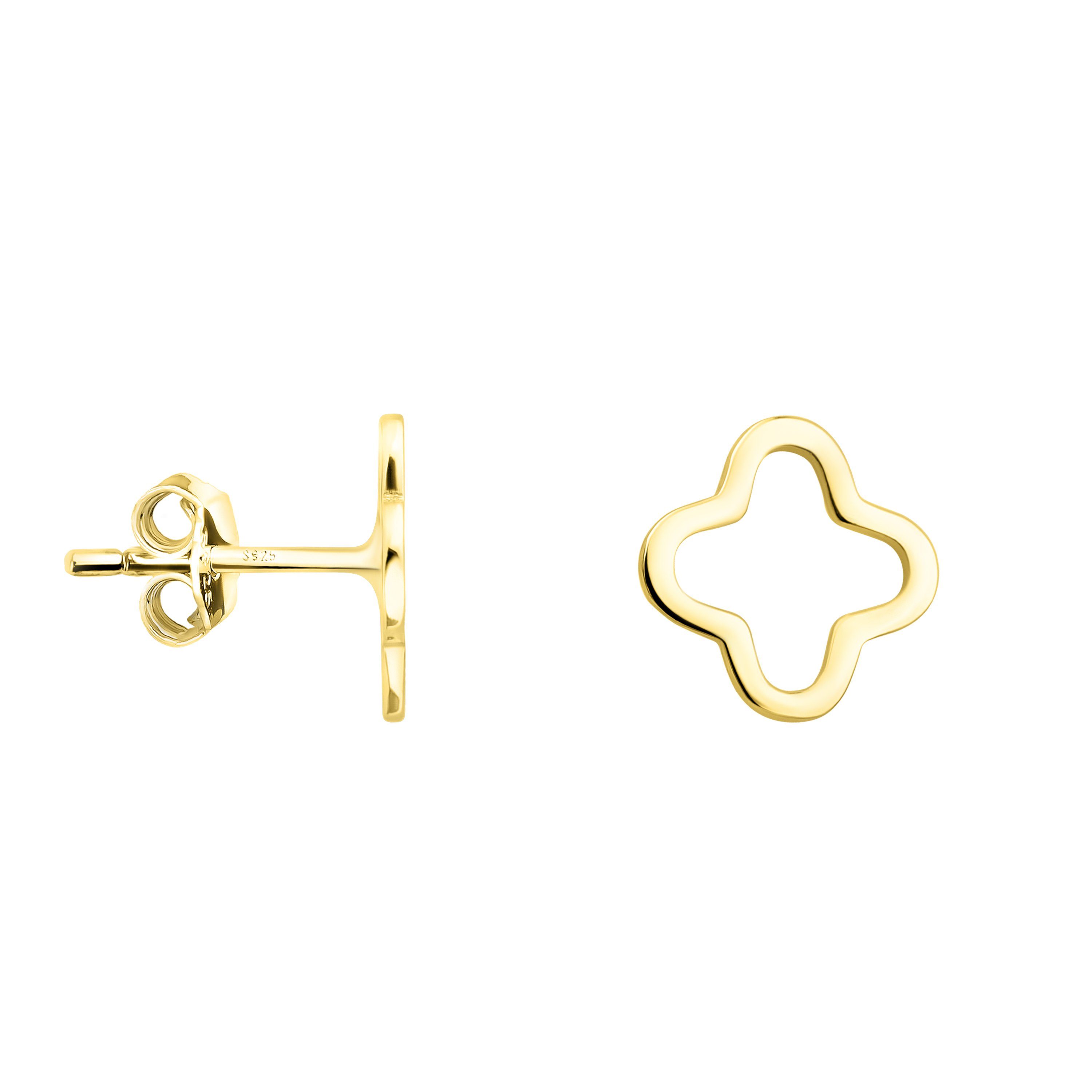 Sofia Milani Paar Ohrstecker Blume, 925 Silber Damen Schmuck - E1899