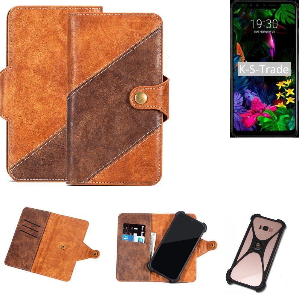 K-S-Trade Handyhülle für LG Electronics G8s ThinQ, Handyhülle Schutzhülle Bookstyle Case Wallet-Case Cover
