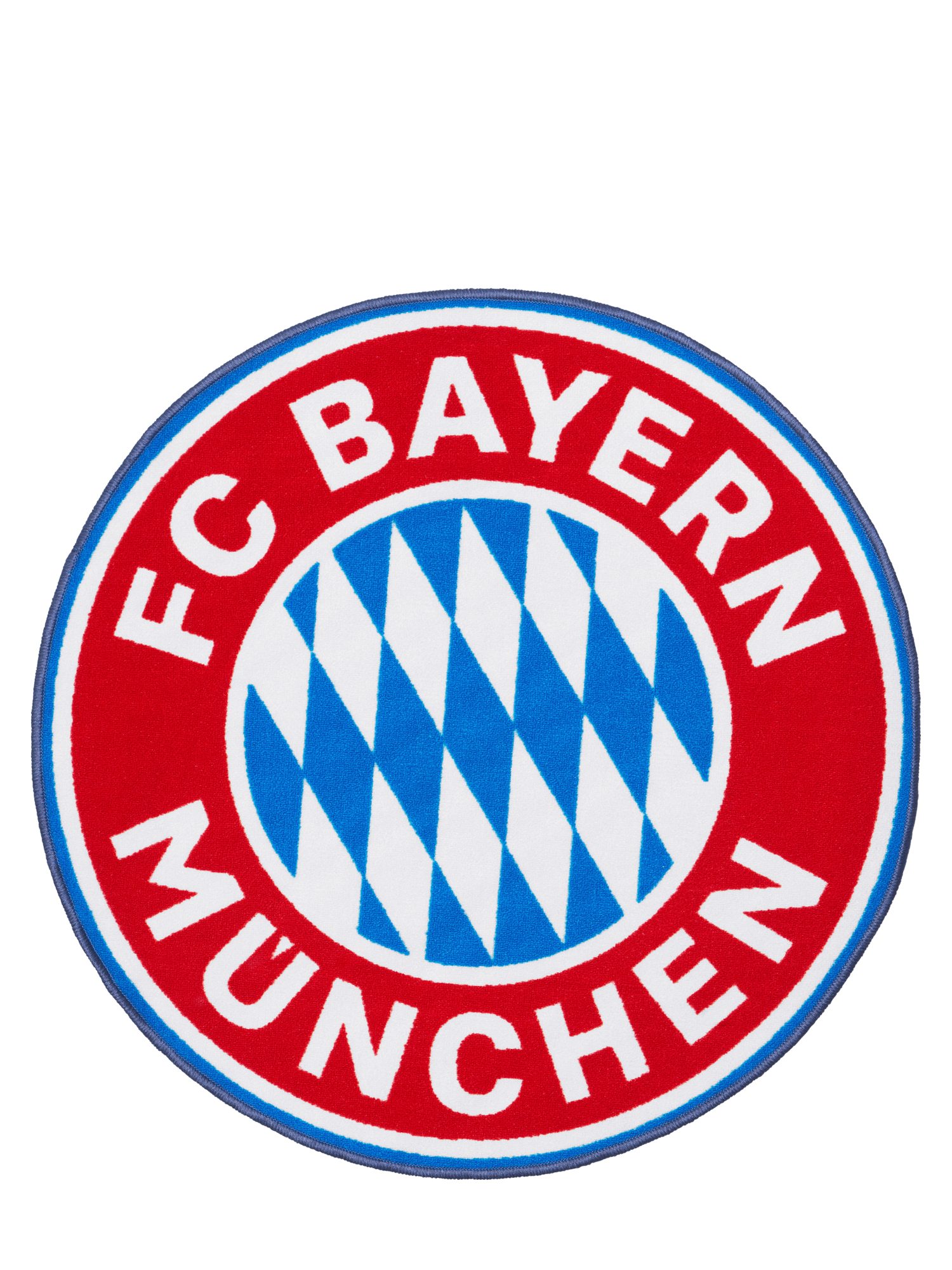 FC Bayern München Metallschild FC Bayern München Teppich Logo I Rot I Durchmesser 100 cm I Fußball