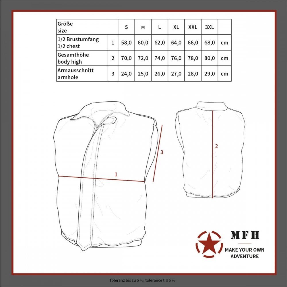 MFH Softshellweste Soft Shell Weste, mit Innentaschen