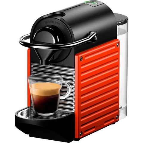 Nespresso Kapselmaschine Pixie XN3045 von Krups, Red, inkl. Willkommenspaket mit 7 Kapseln