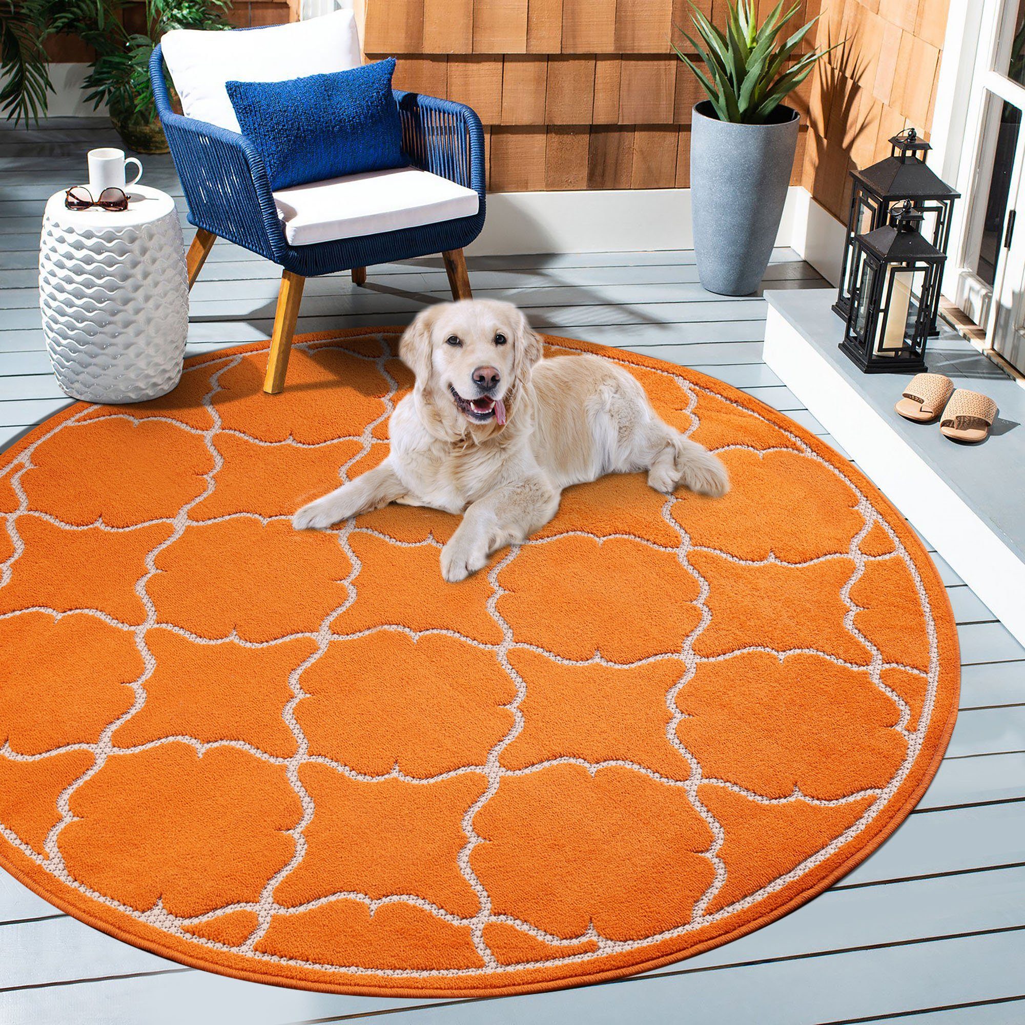 Sanat Teppich Berlin, rund, Höhe: 6 mm, In -und Outdoor geeignet, robust un günstig online kaufen