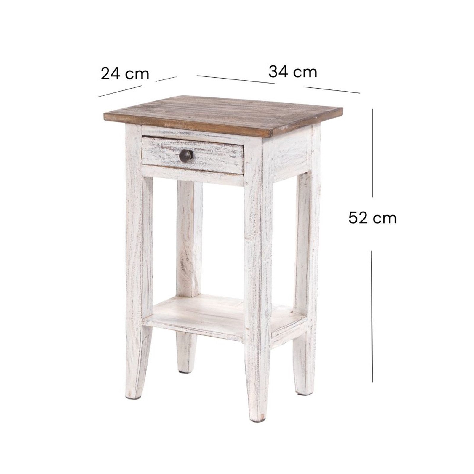 DESIGN DELIGHTS Beistelltisch Telefontisch PLANTA, 52x34cm(HxB) günstig online kaufen