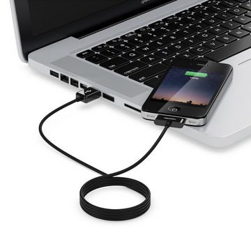 deleyCON deleyCON 1m 30-Pin USB Kabel Dock Connector Sync- Lade- & Datenkabel Smartphone-Kabel