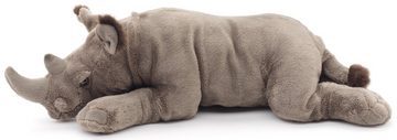 Uni-Toys Kuscheltier Nashorn groß, liegend - 54 cm (Länge) - Plüsch-Rhino - Plüschtier, zu 100 % recyceltes Füllmaterial