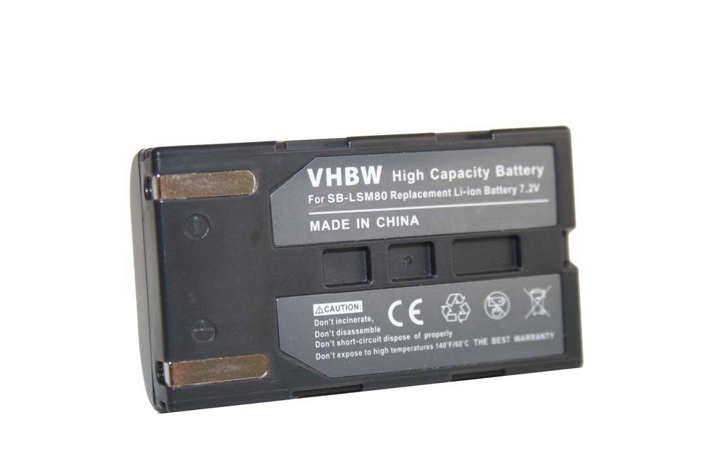 Samsung vhbw VP-D453, 600 VP-D364W, mAh für passend VP-D371, VP-D371W, VP-D451, Kamera-Akku