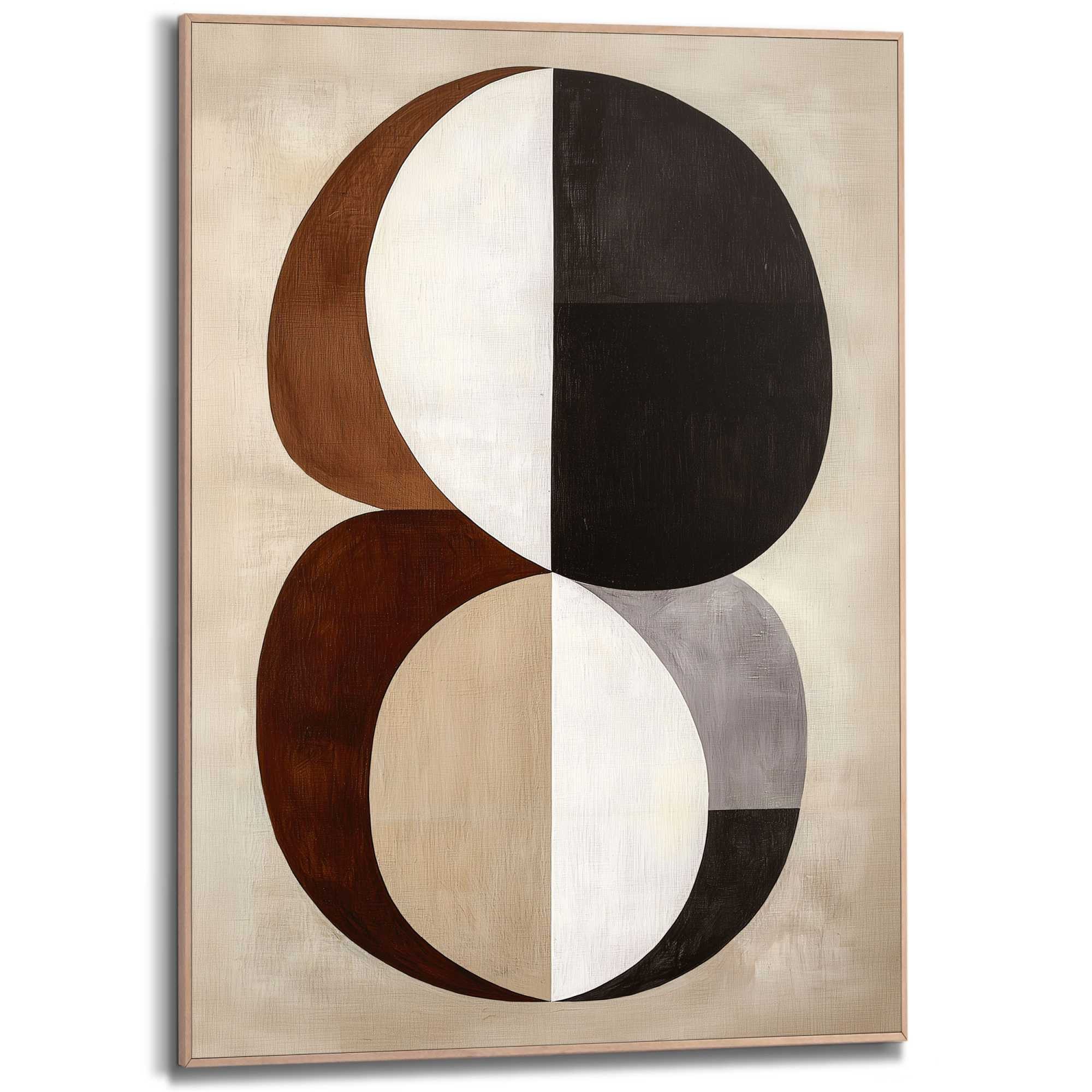 Reinders! Poster Earth Essence, Wohnzimmer - Formen - Organisch - Braun - MDF - Abstrakt - 50x70 cm