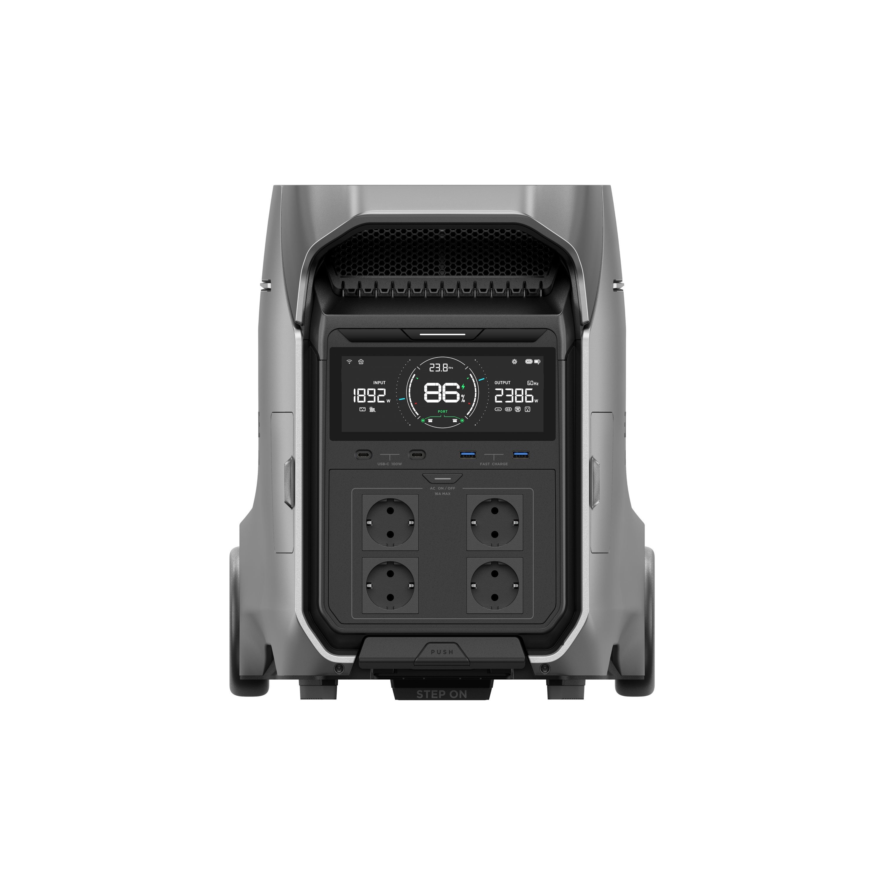 Ecoflow EcoFlow Delta Pro 3 Powerstation Powerstation (220-240 V), Erweiterbare Kapazität bis 12 kWh