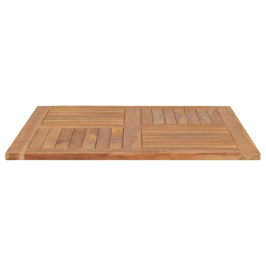 St) Quadratisch Massivholz Teak (1 90×90×2,5 cm furnicato Tischplatte