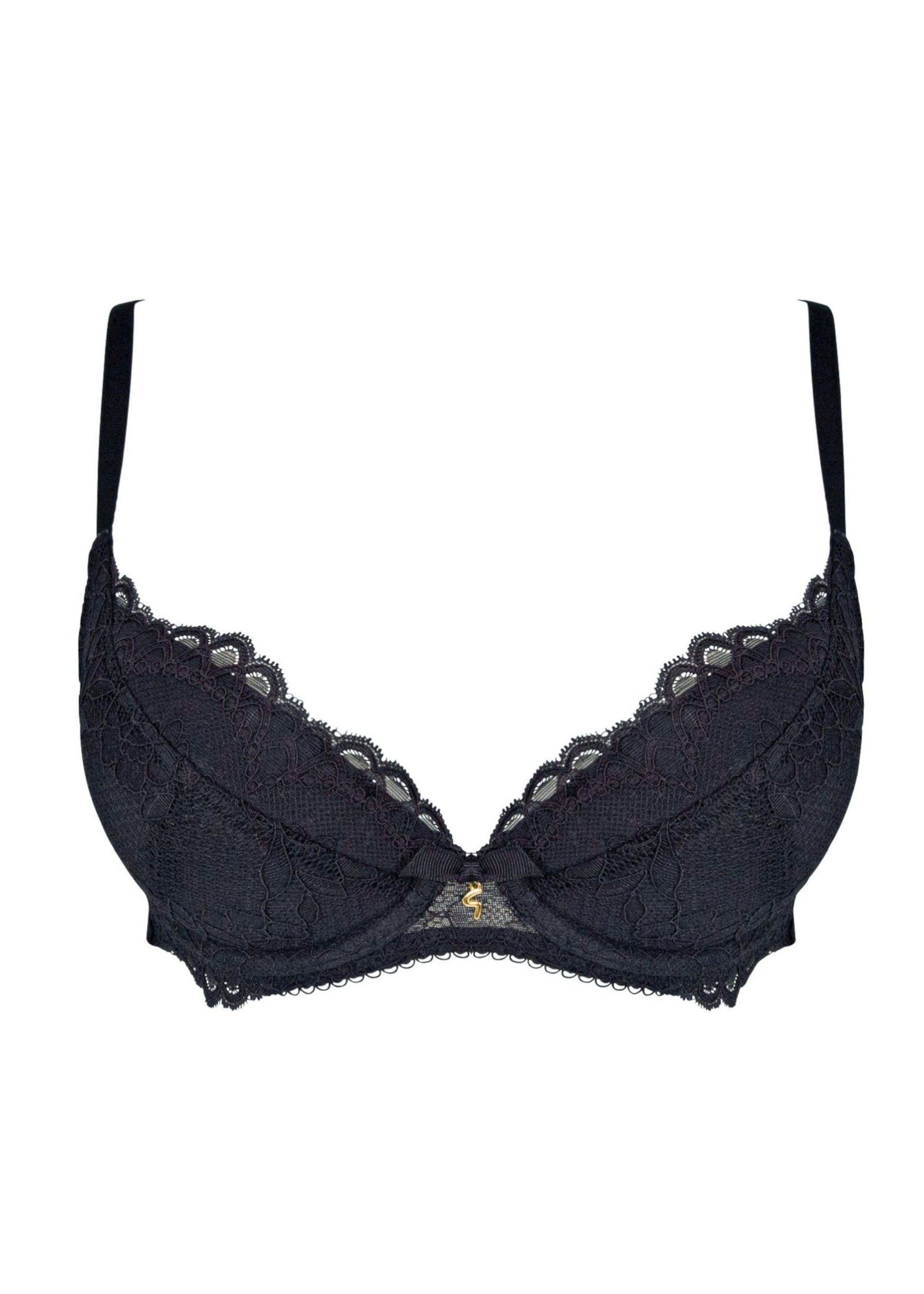 Gossard Dekolleté-BH Lace Push-Up BH Black (Push-Up, 1-tlg., Spitze/Netz) verführerisch sexy