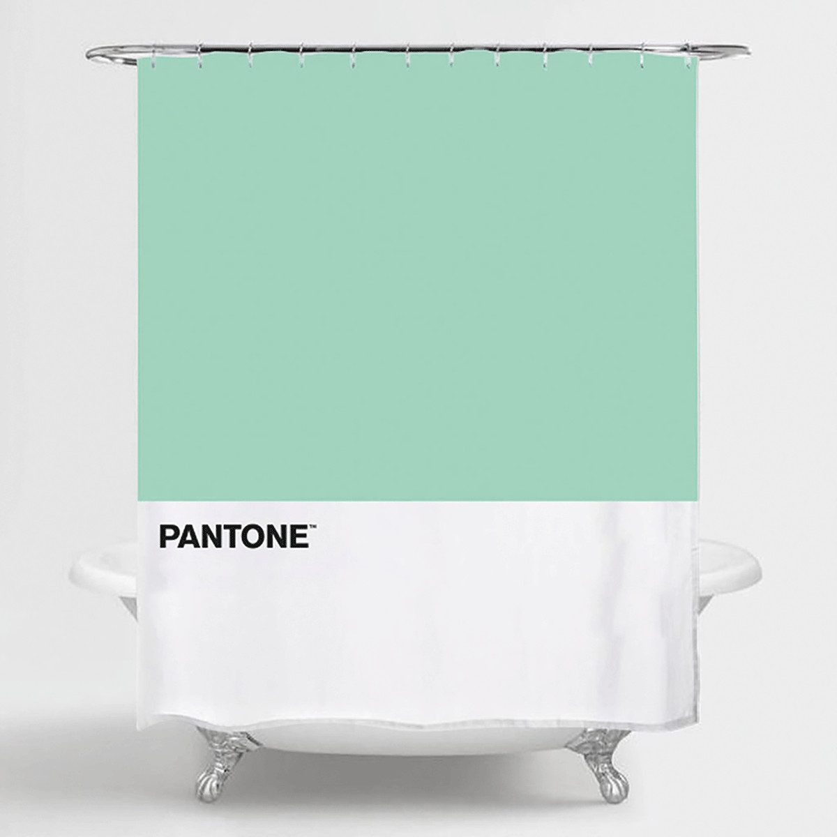 Duschvorhang balvi Duschvorhang Pantone Grün Farbe günstig online kaufen
