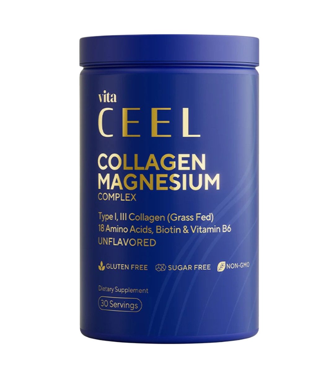 VİTA CEEL Kollagen+Magnesium–natürliche Kombination für Haut, Knochen und Alltag Pulver, 150 g, Kollagen Typ I–III plus Magnesium – Neutral & ohne künstliche Zusätze