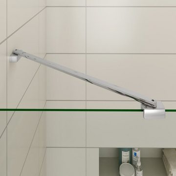 duschspa Badewannenaufsatz 70/75/80cm 140cm ESG Glaswand Duschtrennwand auf Badewanne, Einscheibensicherheitsglas, Sicherheitsglas, (Set), Glas, Nano Glas