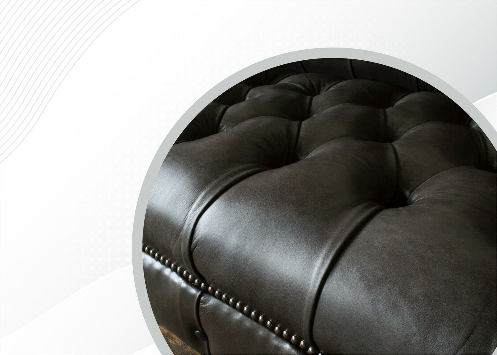 Neu, Europe klassische Couch Made Modern in Chesterfield-Sofa 3-er Sofa luxus JVmoebel Chesterfield Schwarze