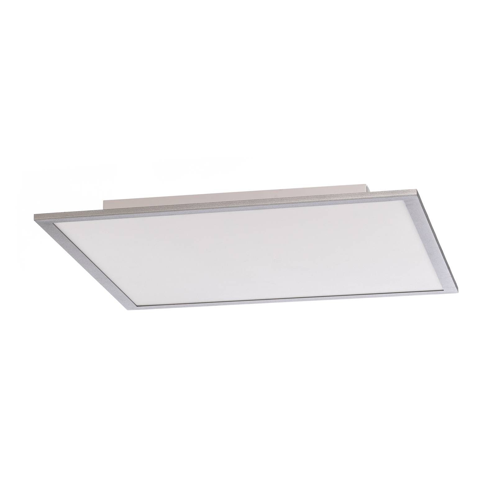 Lindby LED Panel Livel, LED-Leuchtmittel fest verbaut, universalweiß, Modern, PMMA, Aluminium, weiß, silber, 1 flammig, inkl. Leuchtmittel