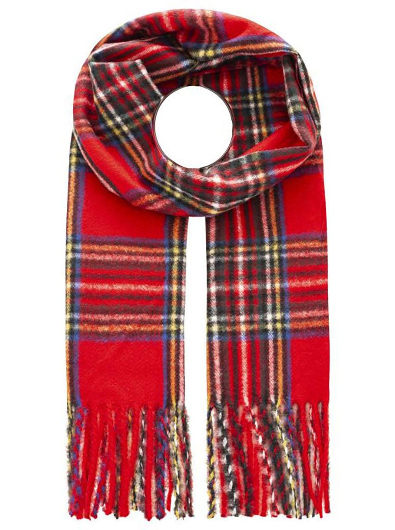 Zwillingsherz Schal "Kariert", mit Karo-Muster und Fransenabschlüssen günstig online kaufen